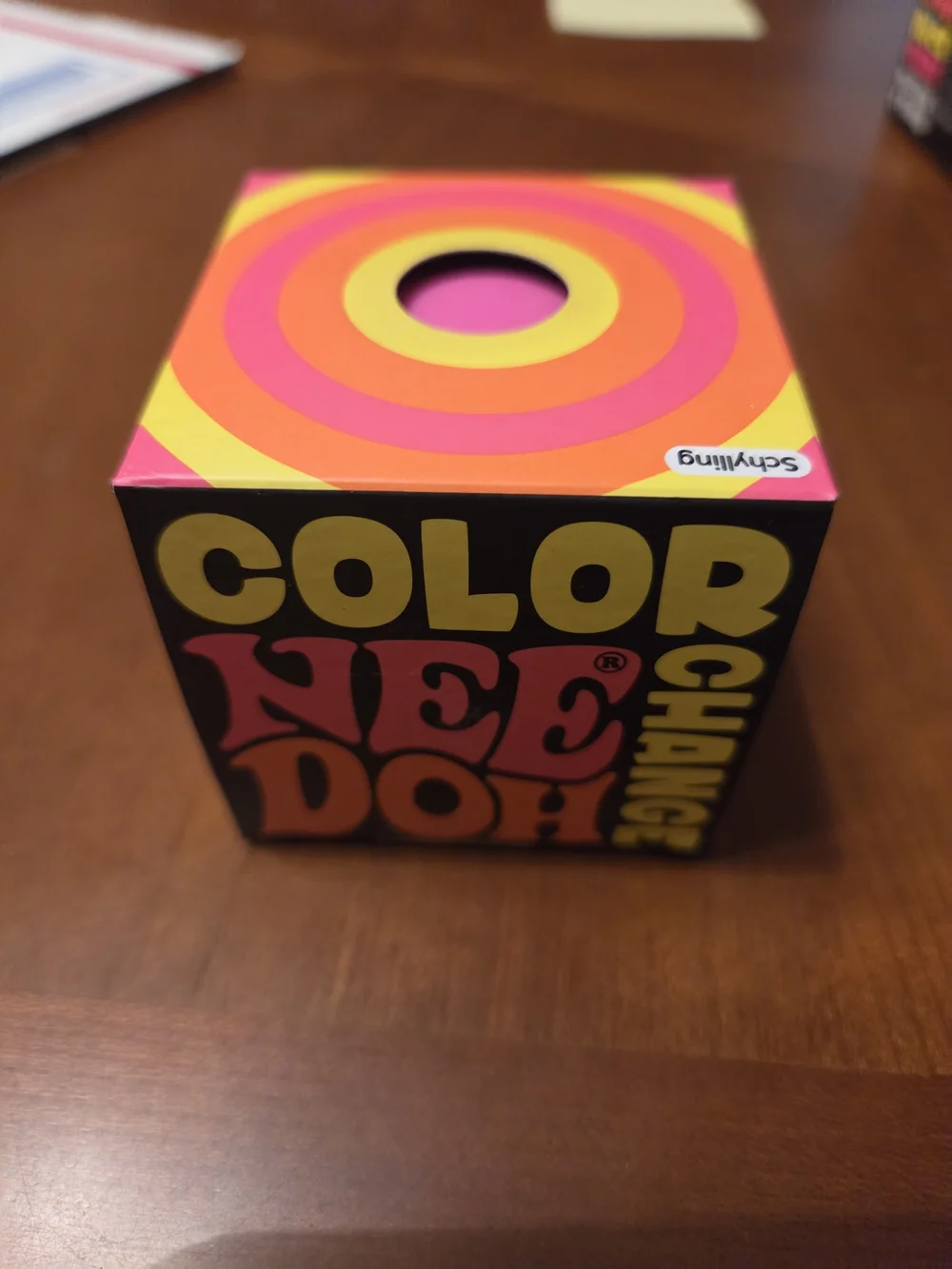 Color Nee Doh Color Change Cube Toy - Pink/Orange/Yellow